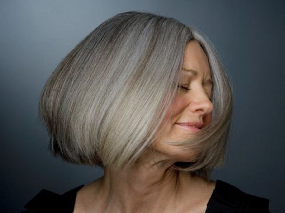freche frisuren für graue haare ab 60
